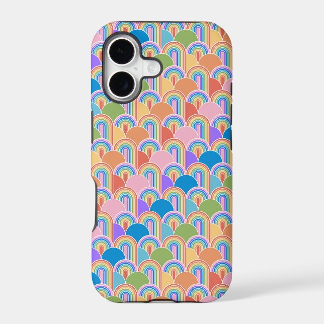 Rainbow Clamshell Phone Case (Back)