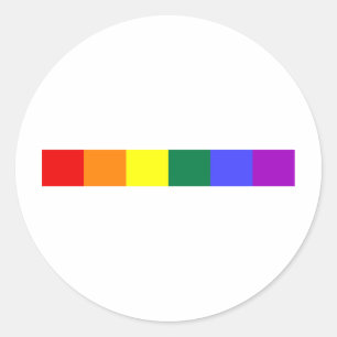 Rainbow Classic Round Sticker