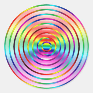Rainbow Classic Round Sticker