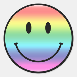 Rainbow Classic Round Sticker