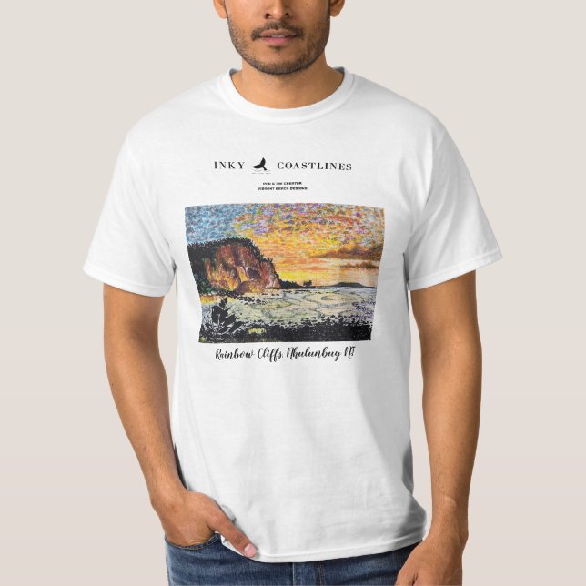Rainbow Cliffs T-Shirt (Front)