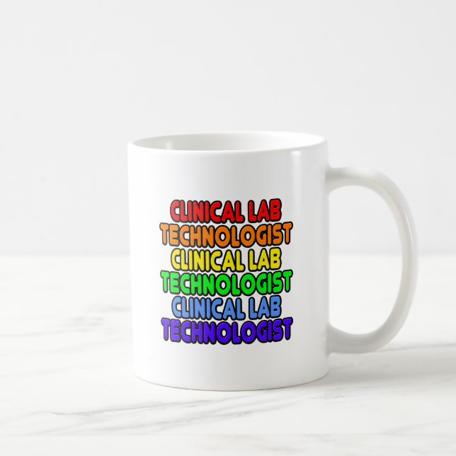 Rainbow Clinical Lab Technologist Coffee Mug (Right)