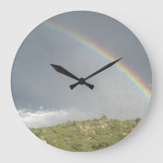 Rainbow clock (round)