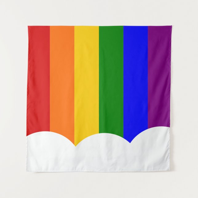 Rainbow Cloud Backdrop Tapestry (Front)