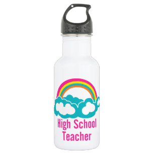Rainbow Cloud High School Teacher 532 Ml Water Bottle