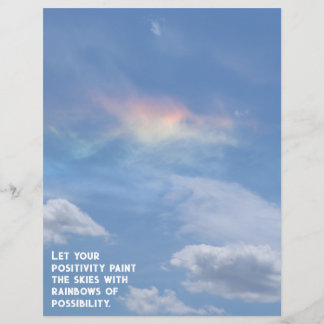 Rainbow Cloud of Possibilities Scrapbook Paper