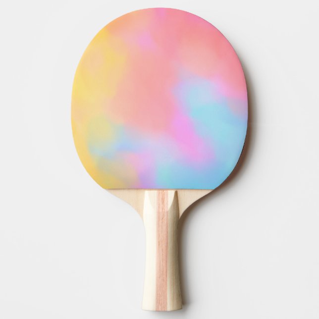 rainbow cloud ping pong paddle (Front)