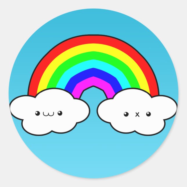 Rainbow Cloud Sticker (Front)