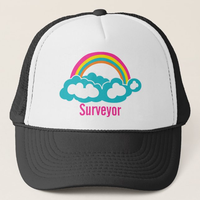 Rainbow Cloud Surveyor Trucker Hat (Front)