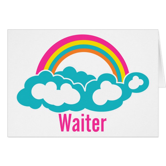 Rainbow Cloud Waiter (Front Horizontal)