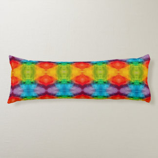 Rainbow Cloud Watercolor Art Body Cushion