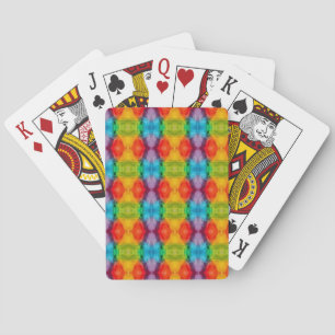 Rainbow Cloud Watercolor Art Playing Cards
