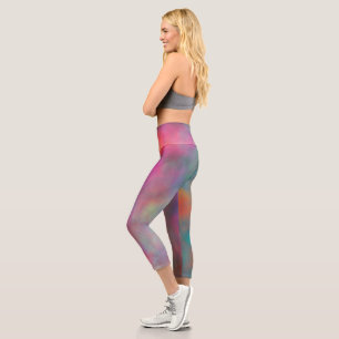 Rainbow Clouds Capri Leggings