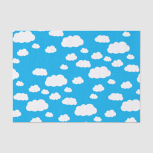 Rainbow & Clouds Cute 1st Birthday Party Tissue Paper