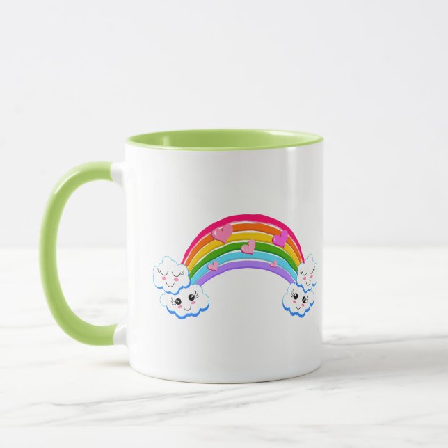 Rainbow Clouds Mug (Left)