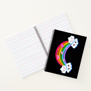 Rainbow Clouds Notebook
