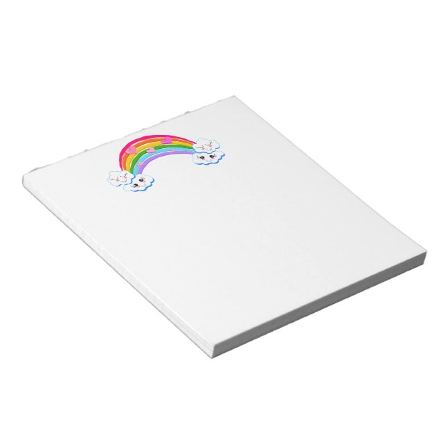 Rainbow Clouds Notepad (Angled)