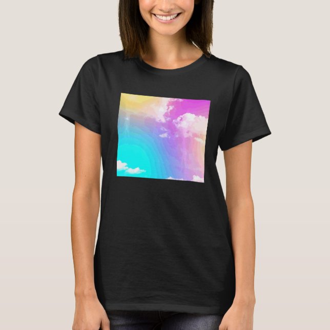 Rainbow Clouds T-Shirt (Front)