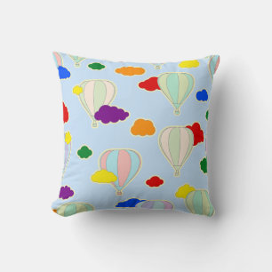Rainbow Clouds Throw Cushion