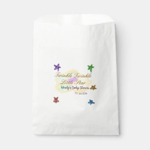 Rainbow clouds twinkle Twinkle Little Star baby Favour Bag