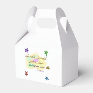 Rainbow clouds twinkle Twinkle Little Star baby Favour Box