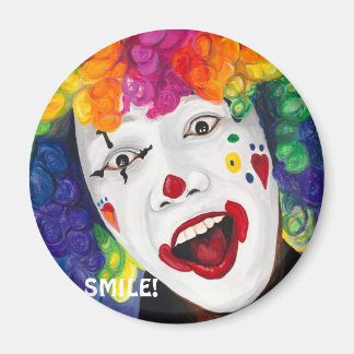 Rainbow Clown, SMILE! Magnet