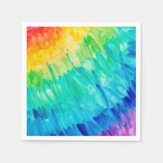 Rainbow cocktail napkin