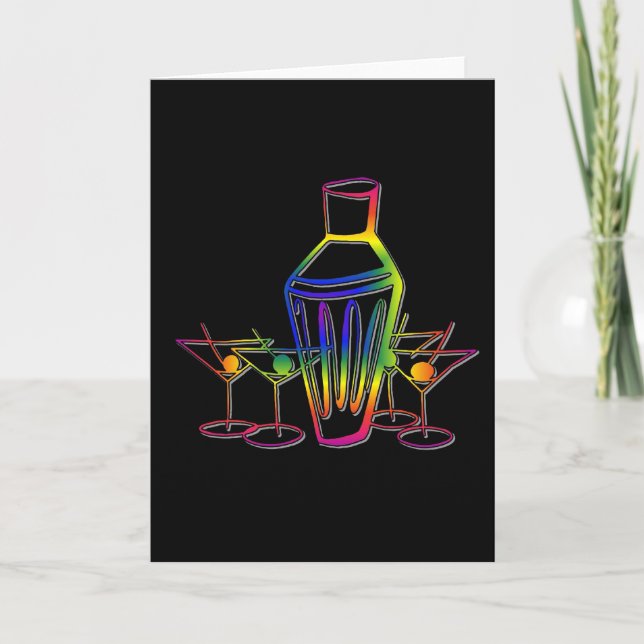 Rainbow Cocktails Card (Front)