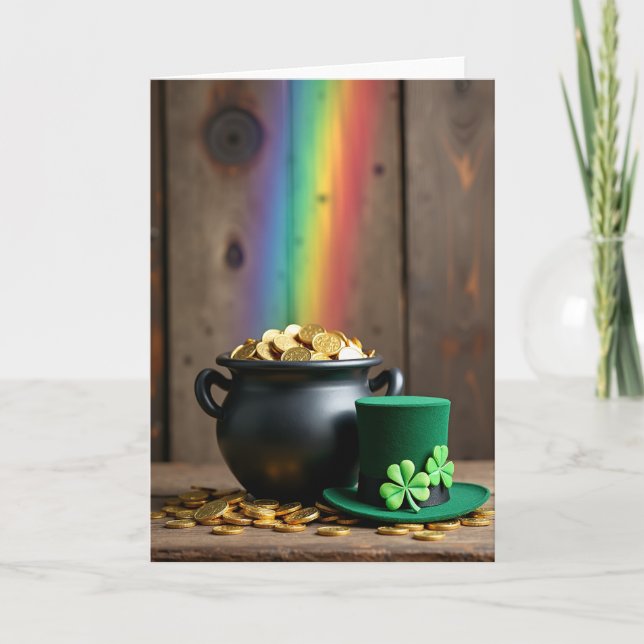 Rainbow Coin Pattern Luck Card (Front)
