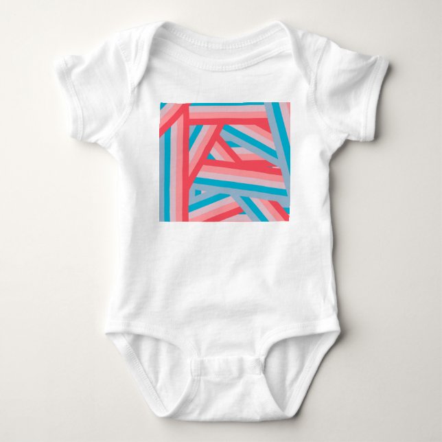 Rainbow Collage  Baby Bodysuit (Front)