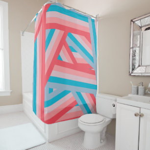 Rainbow Collage Shower Curtain