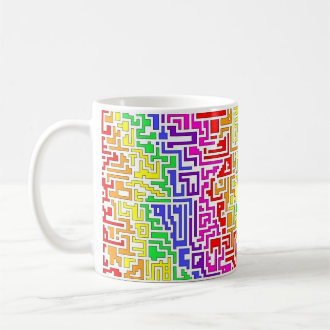Rainbow Colored Mug (Left)