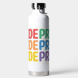 RAINBOW COLORED PRIDE SAYING WATER BOTTLE