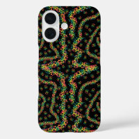Rainbow Colored Seurat Style Pointillism Pattern