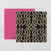 Rainbow Colored String Rope Repeating Pattern Art