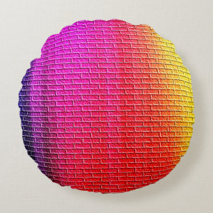 Rainbow colors abstract background. Gradient.abstr Round Cushion