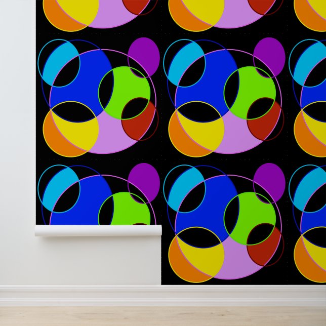 Rainbow colors circles design wallpaper (Application)