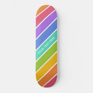 Rainbow Colors custom skateboards
