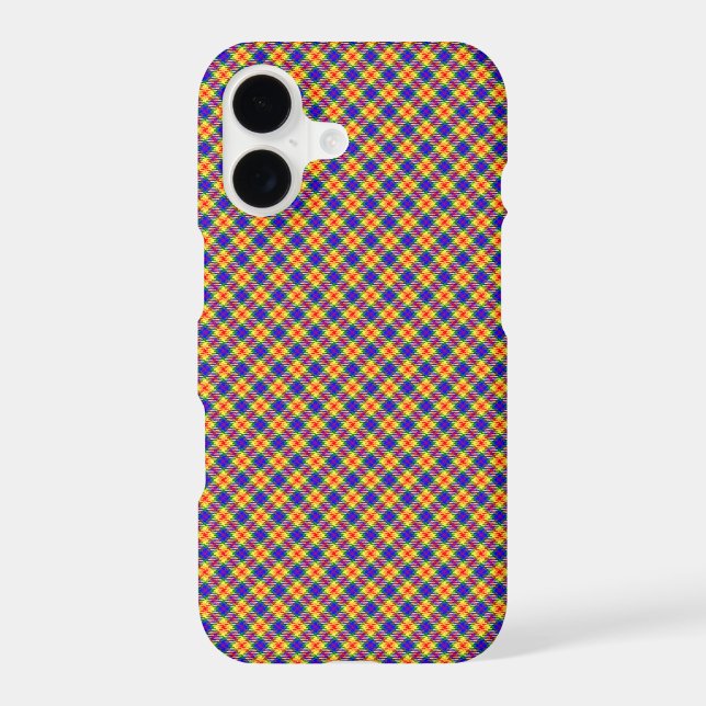 Rainbow Colors Plaid Tartan Pattern (Back)