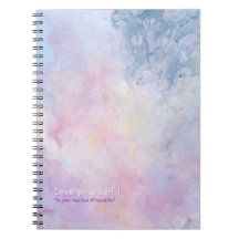 Rainbow colour customisable girly Photo Notebook