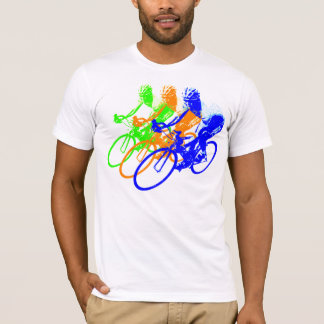 Rainbow Colour Cyclist T-Shirt