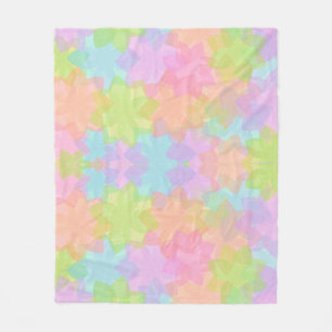 Rainbow colour flower design, Many colours pattern Fleece Blanket