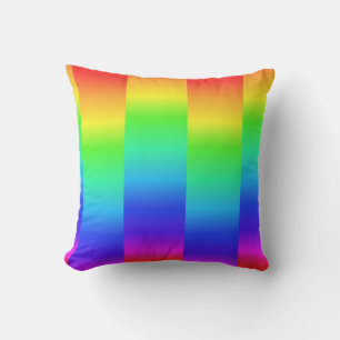 Rainbow colour fluorescent modern pillow