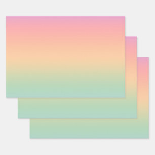 Rainbow colour gradient background wrapping paper sheet
