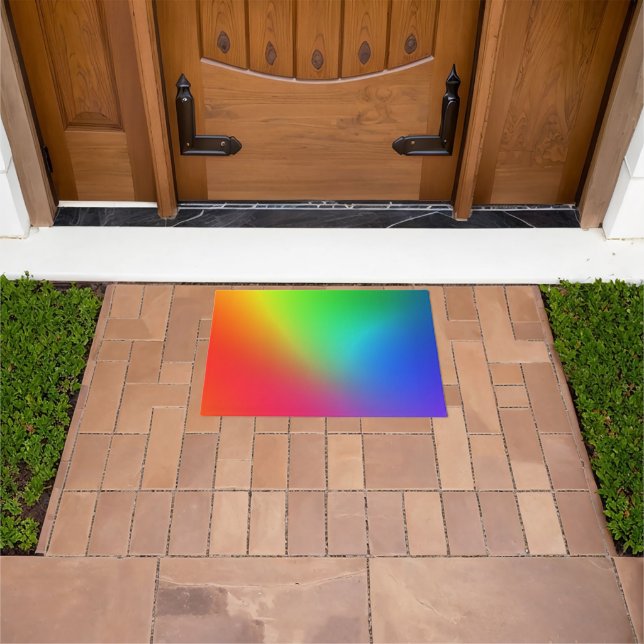 Rainbow Colour Gradient Doormat (Outdoor)