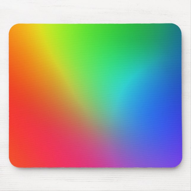 Rainbow Colour Gradient Mouse Pad (Front)