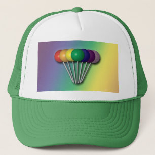Rainbow Colour Lollipops Hat
