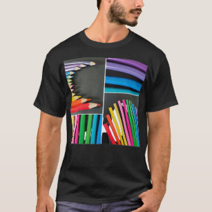 Rainbow colour quadrant T-Shirt