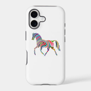 Rainbow Colour-Striped Horse