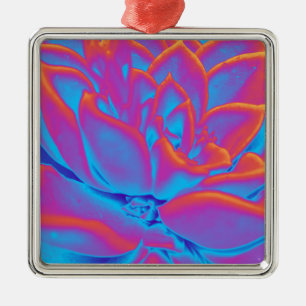 Rainbow colour Succulent plant Metal Ornament